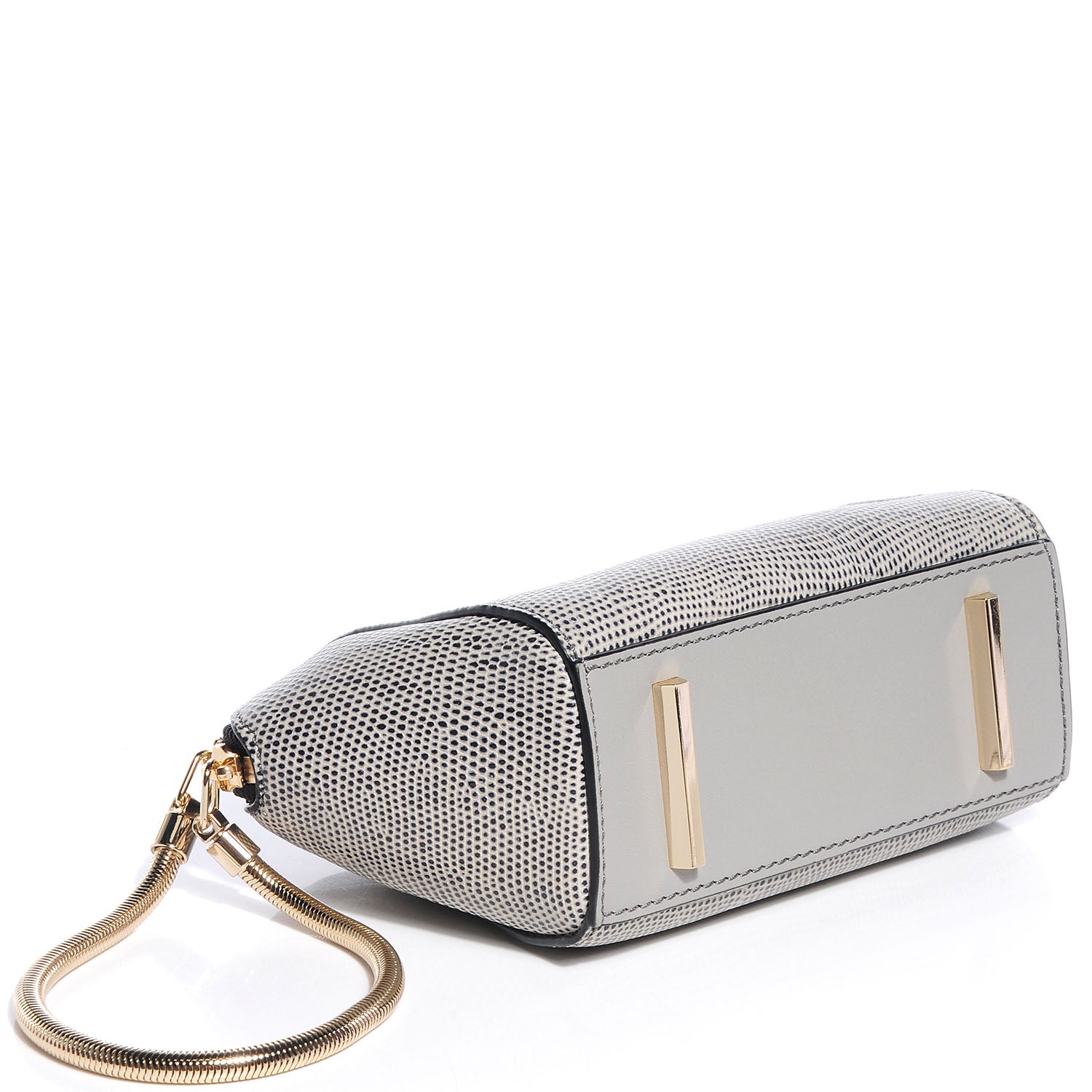 Alexander Wang Lizard Stamped Chastity Clutch Oyster 4 of 7
