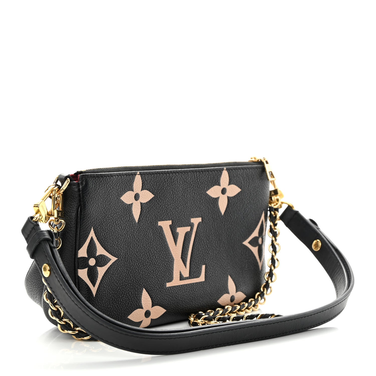 Louis Vuitton Empreinte Monogram Giant Multi Pochette Accessories Black Beige 3 of 18