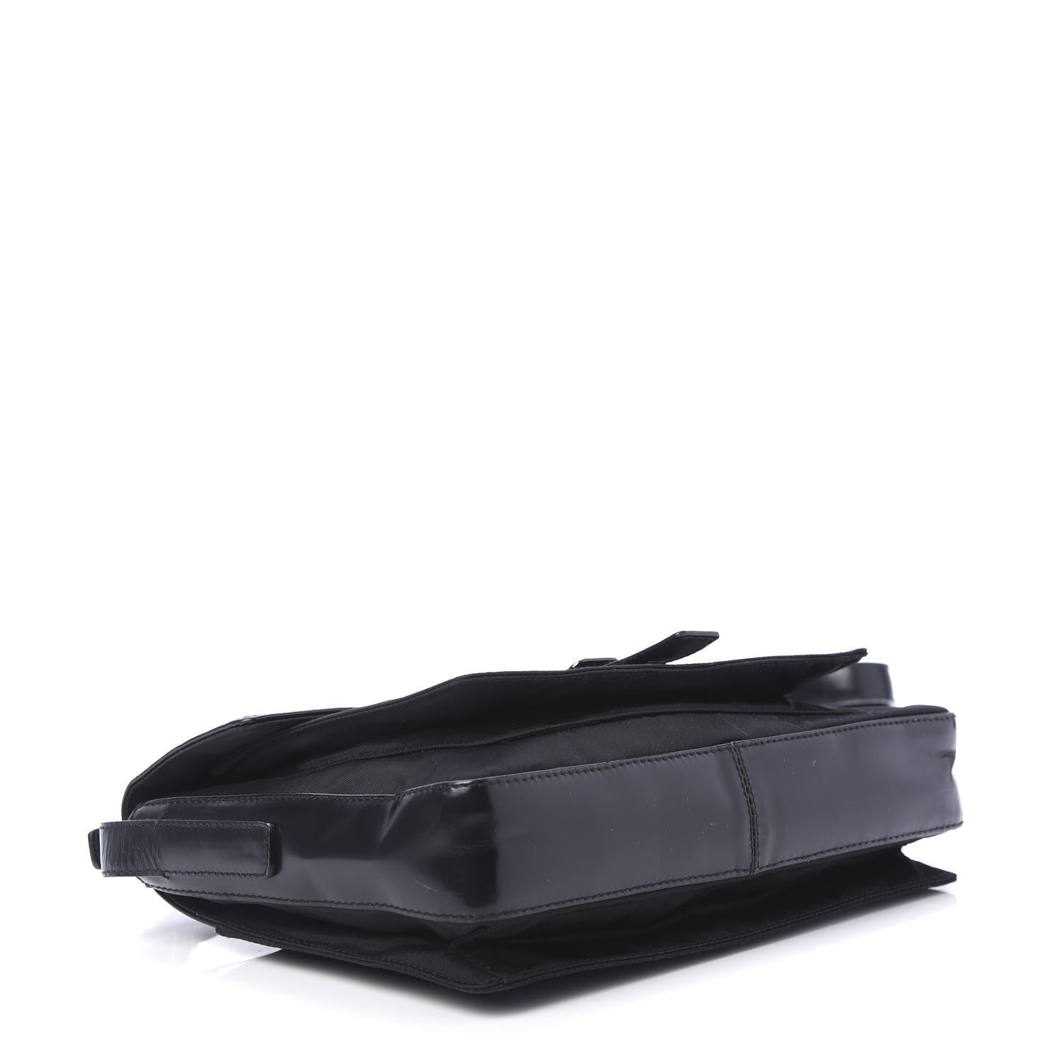 Prada Tessuto Nylon Spazzolato Shoulder Bag Black 4 of 10