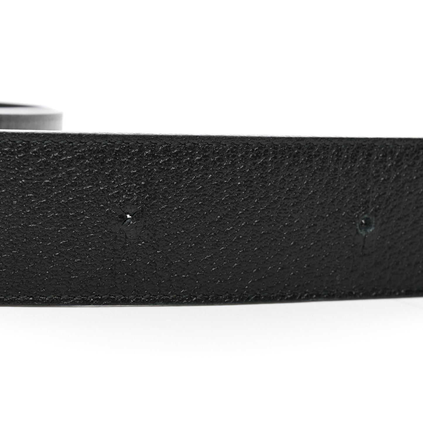 Textured Dollar Calfskin Double G 40mm Belt 90 36 Black