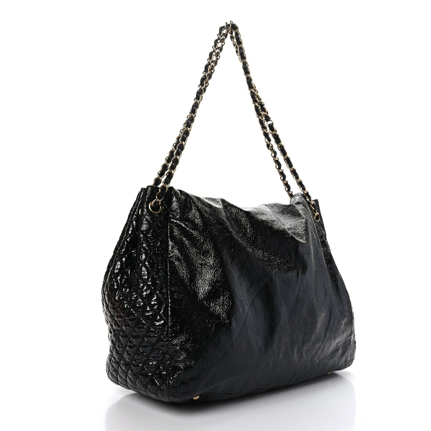Chanel Vinyl XL Rock and Chain Flap Black 3 of 11