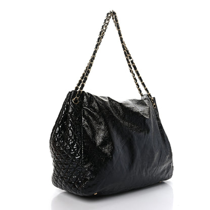 Chanel Vinyl XL Rock and Chain Flap Black 3 of 11