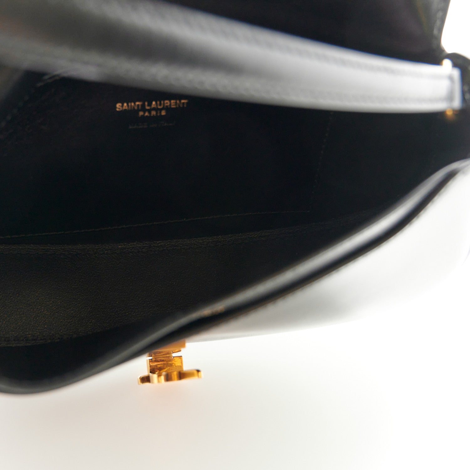Saint Laurent Box Calfskin Mini Voltaire Shoulder Bag Black 5 of 12