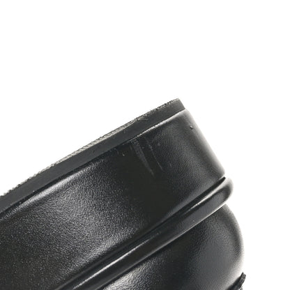 Gucci Kama Calfskin Horsebit Womens Wedge Platform Loafers 39 Black 9 of 10
