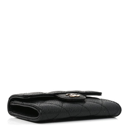 Chanel Caviar Quilted Flap Card Holder Black 4 of 9