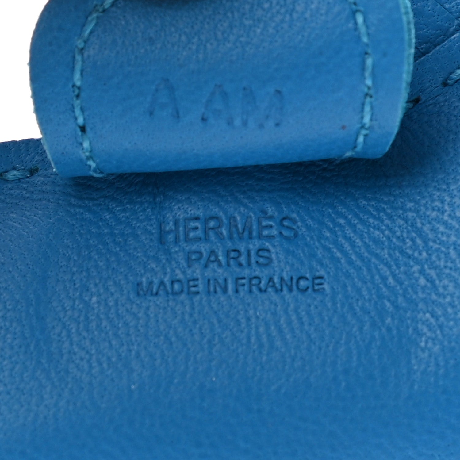 Hermes Milo Lambskin Grigri Rodeo Horse Bag Charm PM Bleu Zanzibar 3 of 3
