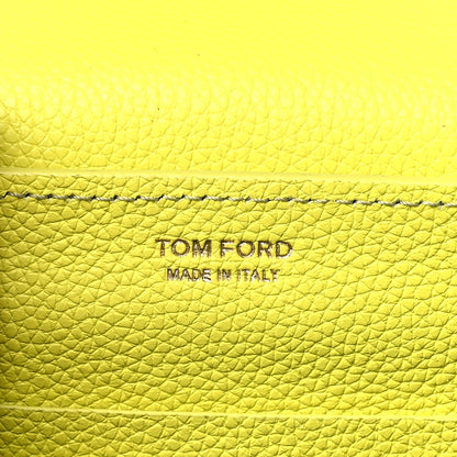 Tom Ford Grained Calfskin Padlock Crossbody Bag Yellow 6 of 8