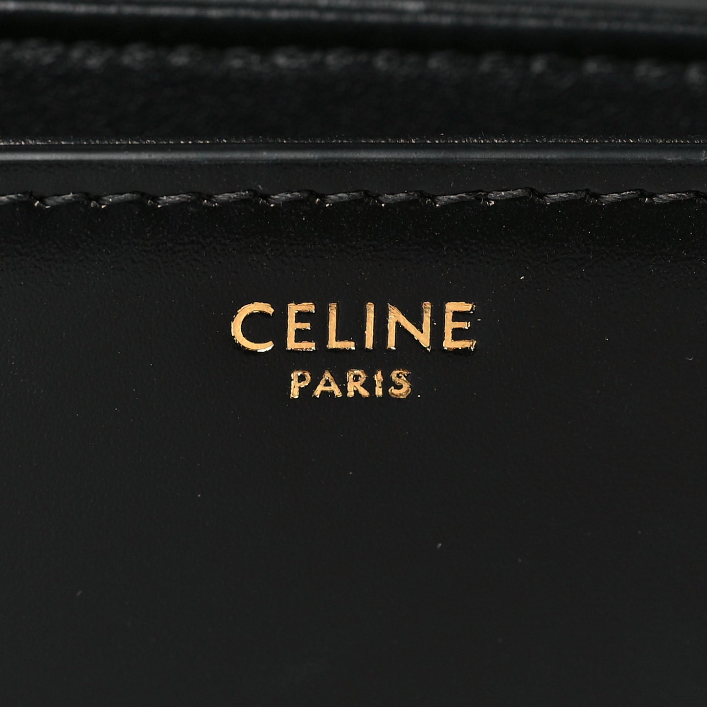 Shiny Calfskin Medium Triomphe Black