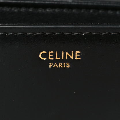 Celine Shiny Calfskin Medium Triomphe Black 6 of 9