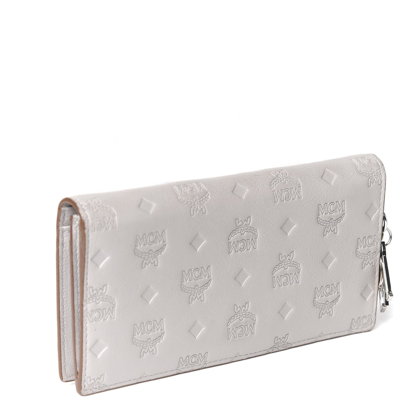 Calfskin Ottomar Large Klara Two Fold Wallet Dove