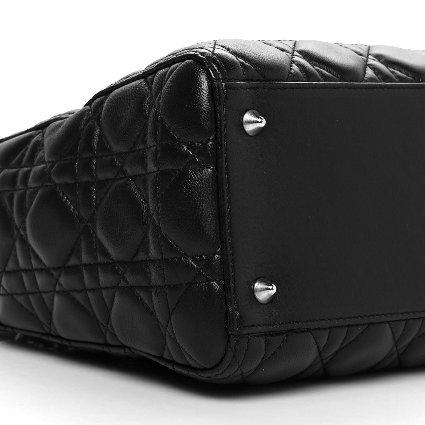 Lambskin Cannage Medium Lady Dior Black