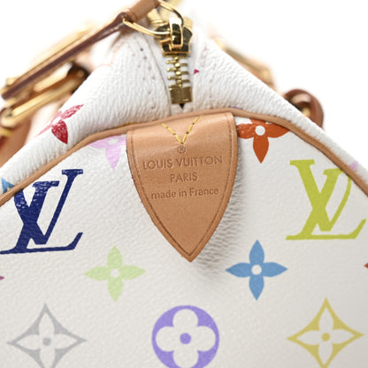 Louis Vuitton Monogram Multicolor Speedy 30 White 6 of 10