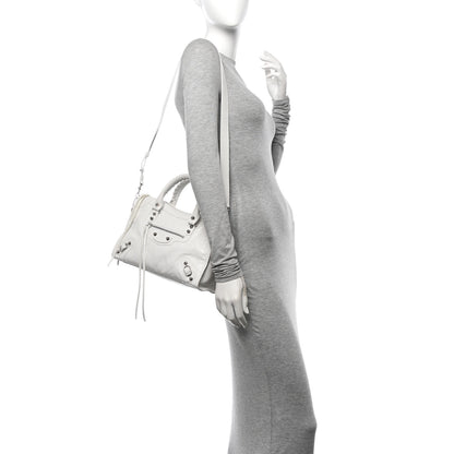 Balenciaga Agneau Arena Silver Hardware Small Le City Optic White 2 of 12