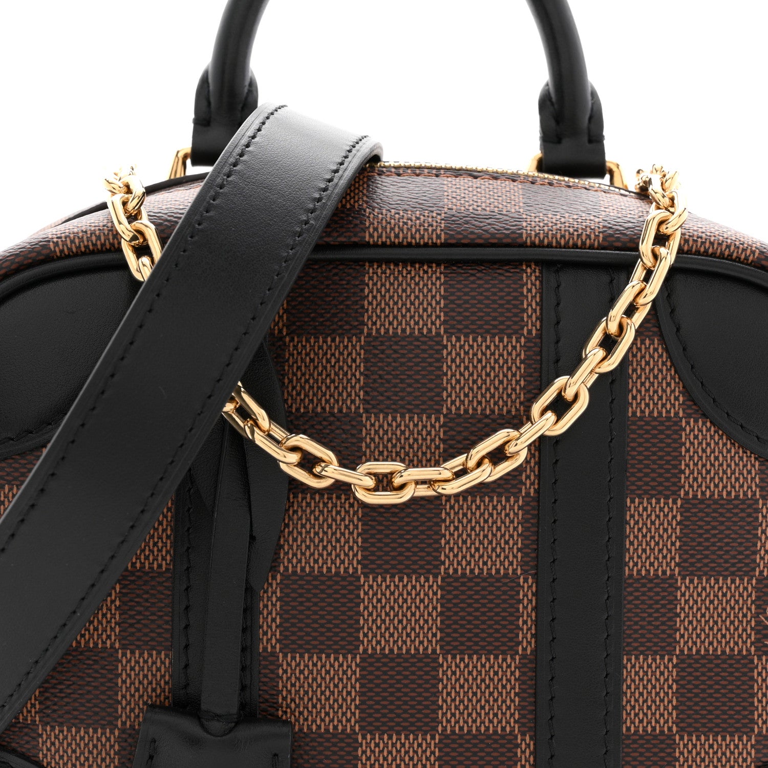 Louis Vuitton Damier Ebene Valisette Souple BB Black 1878395