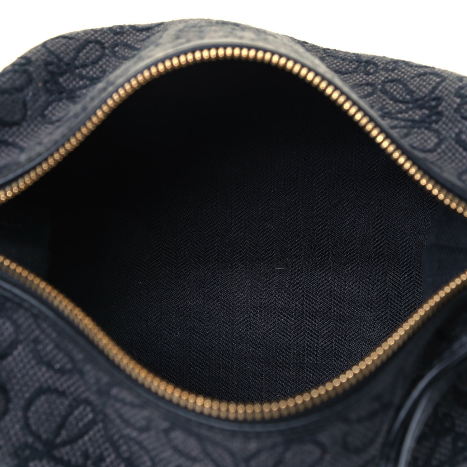 Loewe Jacquard Anagram Calfskin Small Cubi Bag Anthracite Black 5 of 9