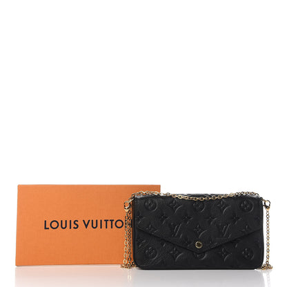 Louis Vuitton Empreinte Pochette Felicie Chain Wallet Black 12 of 12
