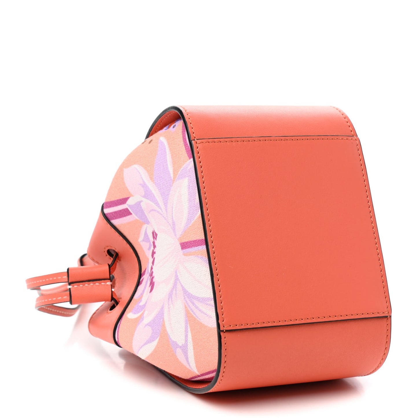 Calfskin Embroidered Floral Mini Hammock Shoulder Bag