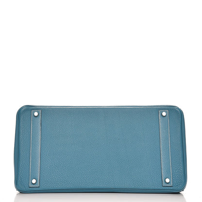 Hermes Togo Birkin 40 Blue Jean 6 of 37