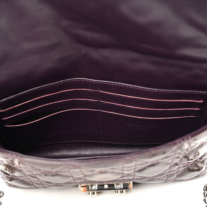 Christian Dior Patent Cannage New Lock Pouch Violet 11 of 16