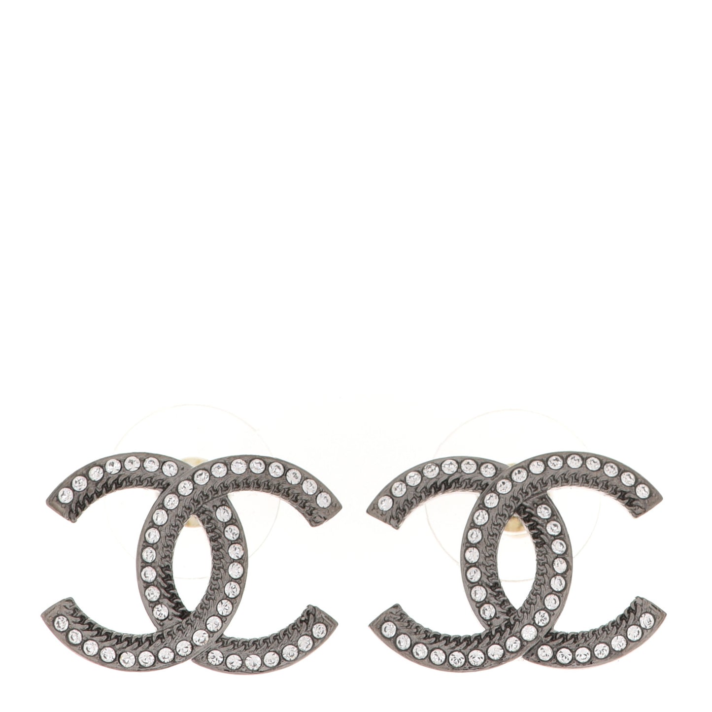 Ruthenium Crystal CC Earrings