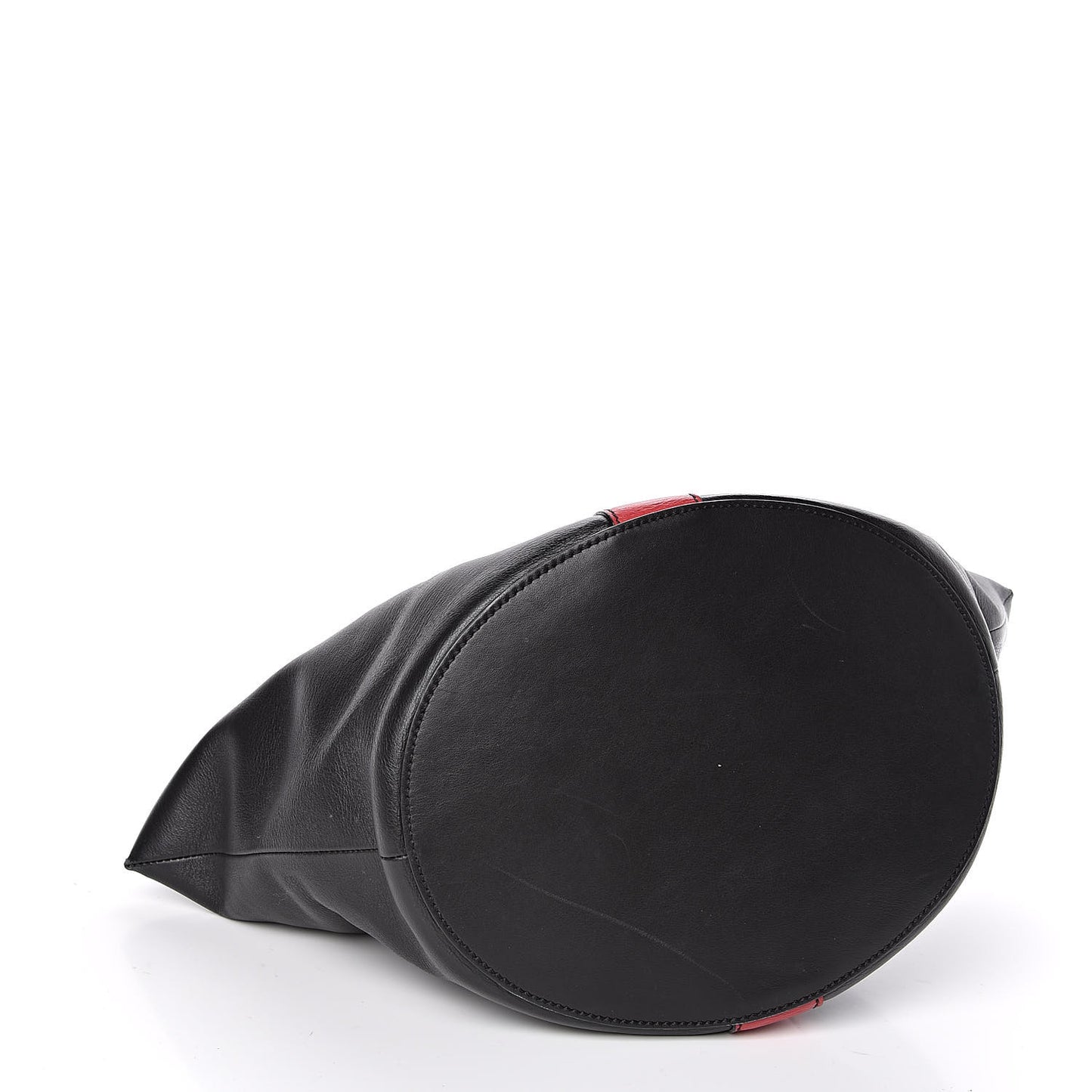 Calfskin Butterfly Bag Black Red