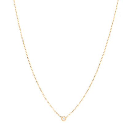 Cartier 18K Yellow Gold Diamond SM D'Amour Pendant Necklace 1 of 5