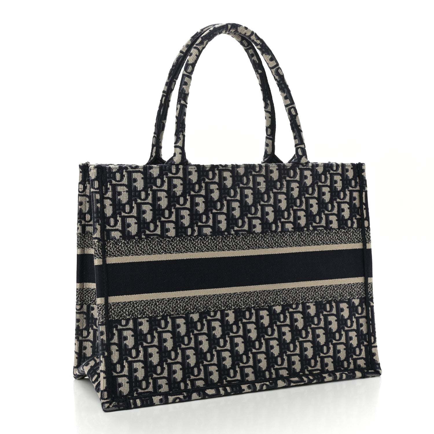 Christian Dior Oblique Medium Book Tote Blue Multicolor 3 of 14