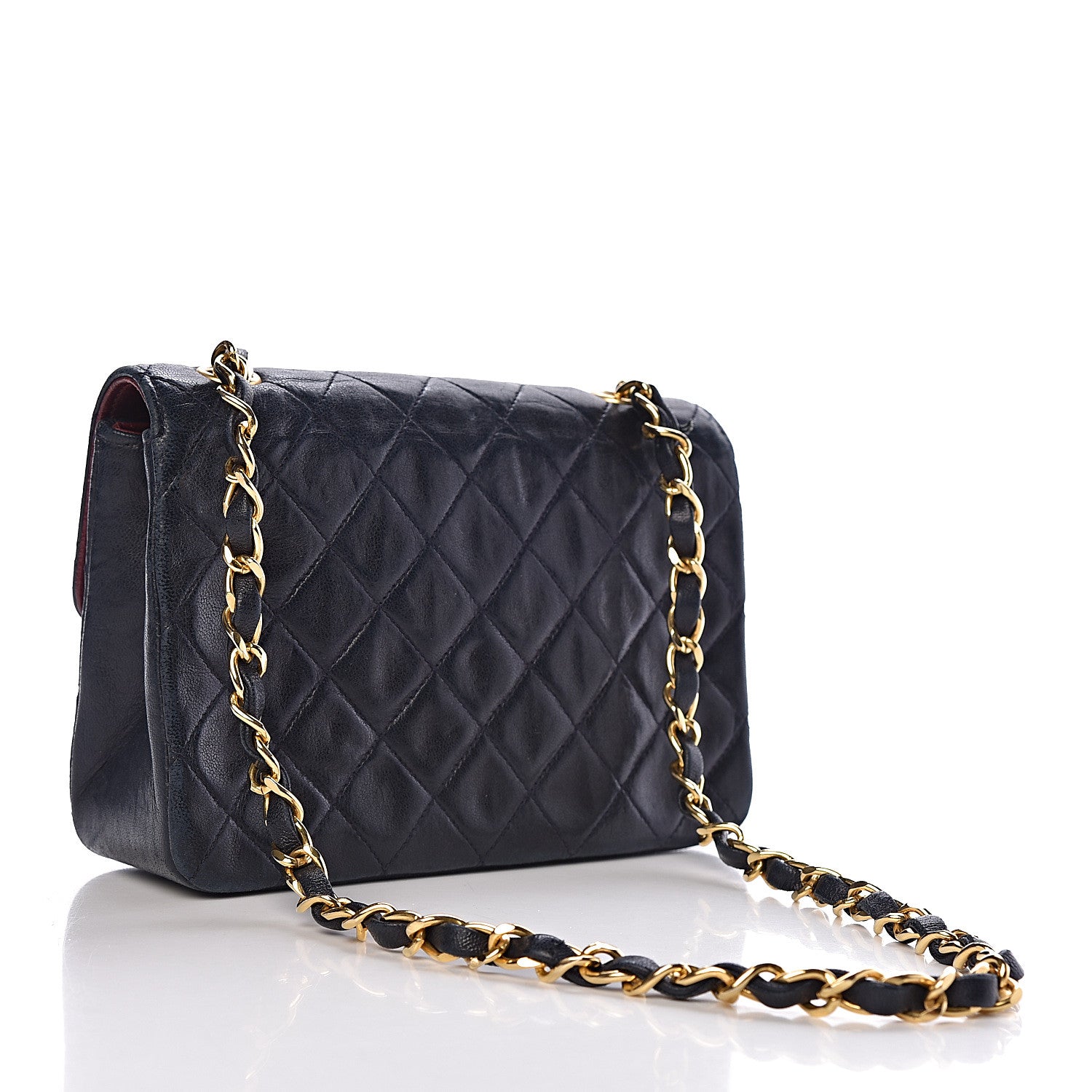 Chanel Lambskin Quilted Mini Flap Navy 3 of 12