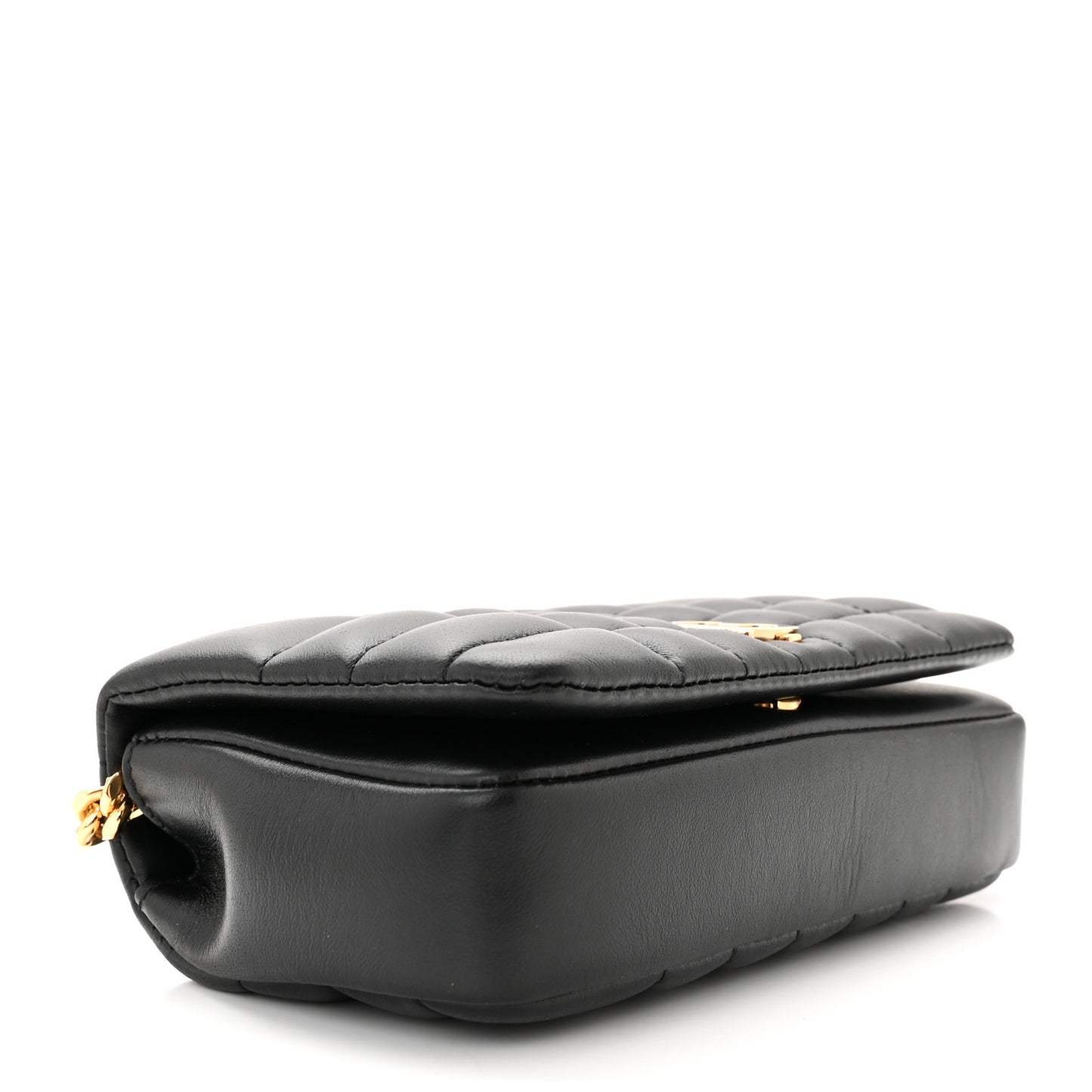 Lambskin Quilted Mini Lola Bag Black