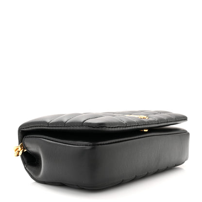 Burberry Lambskin Quilted Mini Lola Bag Black 4 of 10