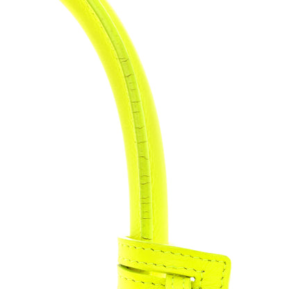 Saint Laurent Calfskin Small Sac De Jour Bag Neon Yellow 23 of 25