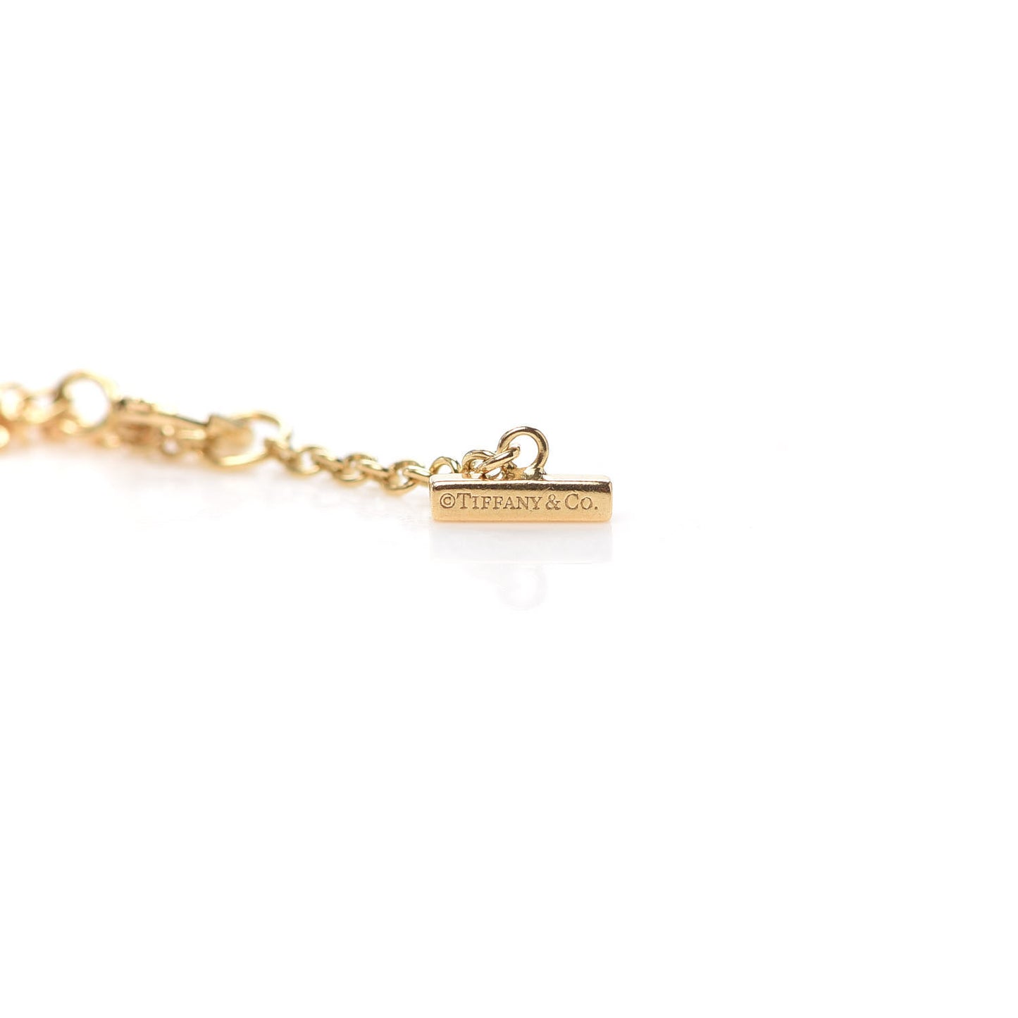 18K Yellow Gold Diamond Mini T Smile Bracelet