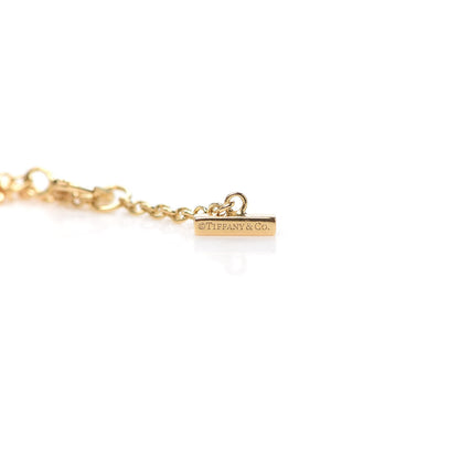 Tiffany 18K Yellow Gold Diamond Mini T Smile Bracelet 4 of 6