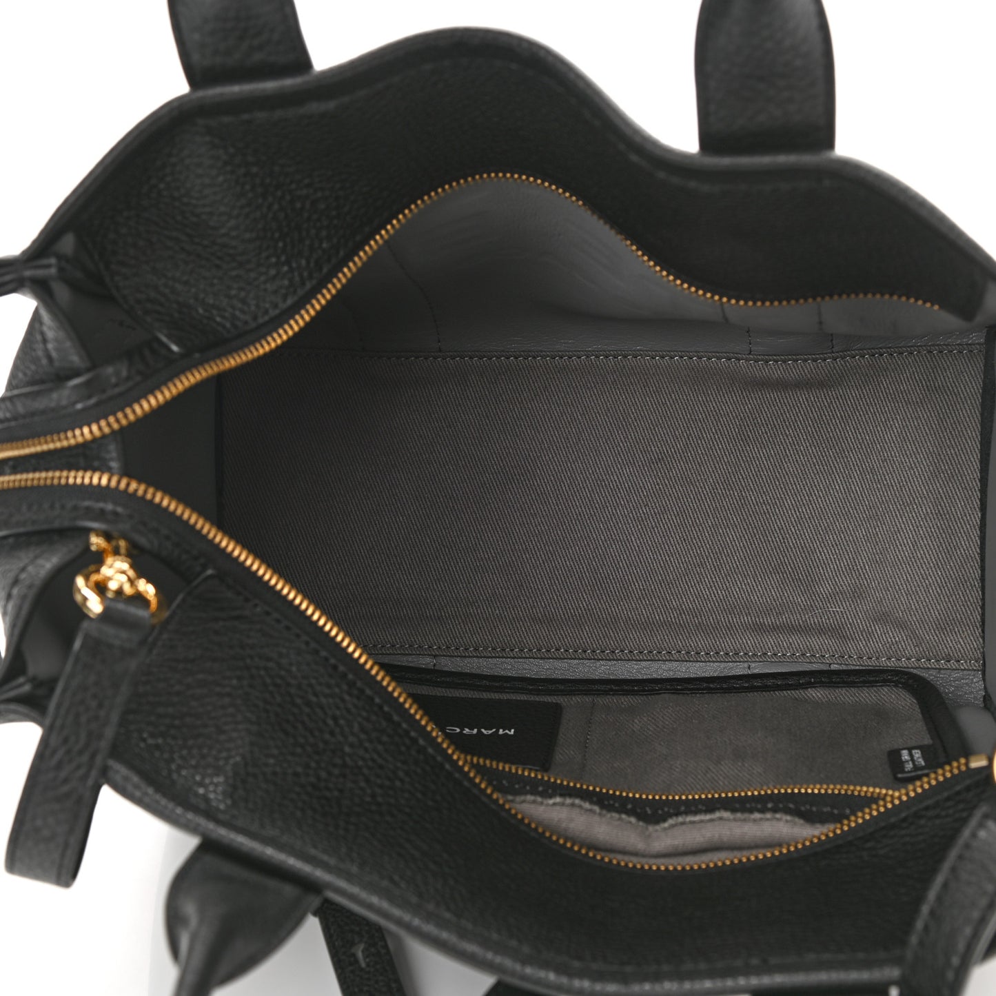 Grained Calfskin Medium The Tote Bag Black