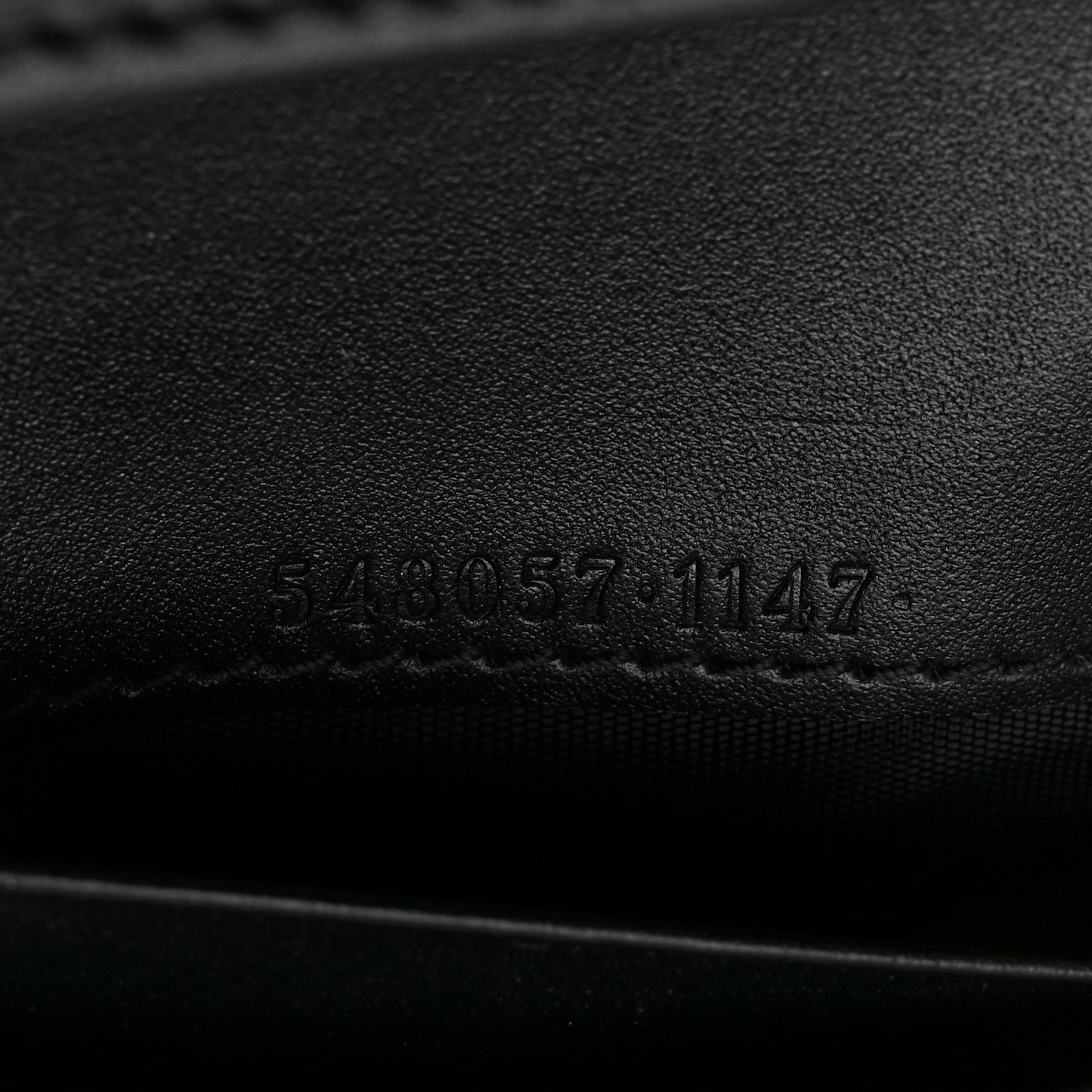 Guccissima Signature Crystal Cat Card Case Wallet Black