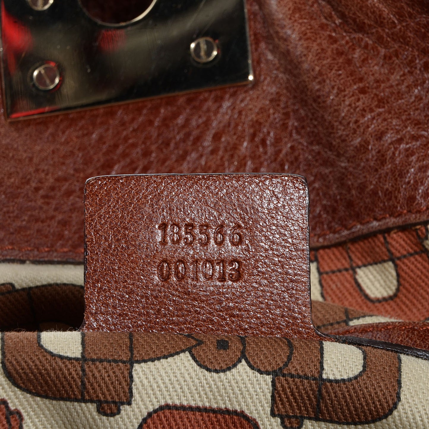 Leather Guccissima Medium Indy Top Handle Bag Brown