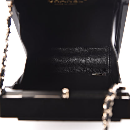 Chanel Plexiglass Strass N°5 Minaudiere Black Gold 5 of 10