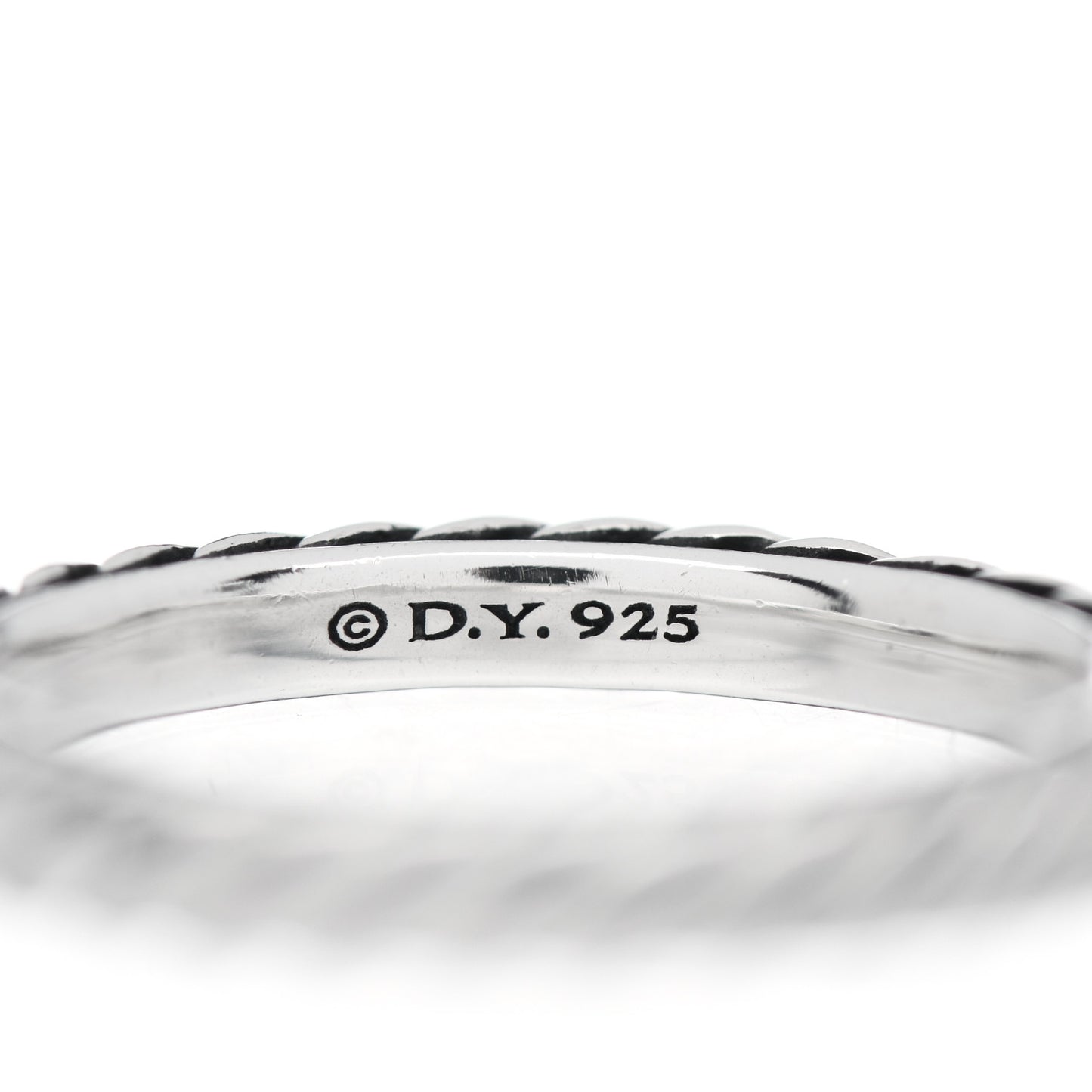 Sterling Silver Cable Classics Band Ring 52 6