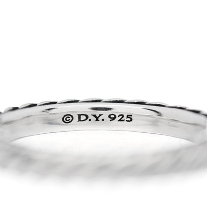 David Yurman Sterling Silver Cable Classics Band Ring 52 6 4 of 4