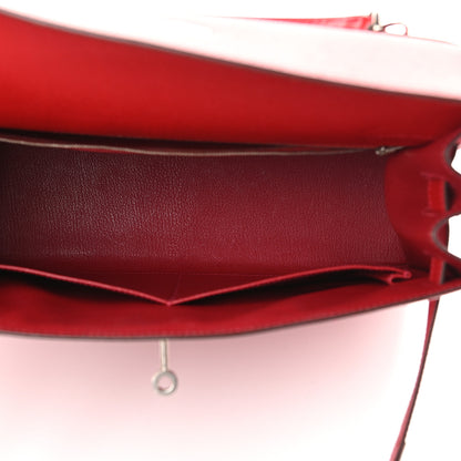 Hermes Epsom Kelly Sellier 32 Rouge Casaque 6 of 29