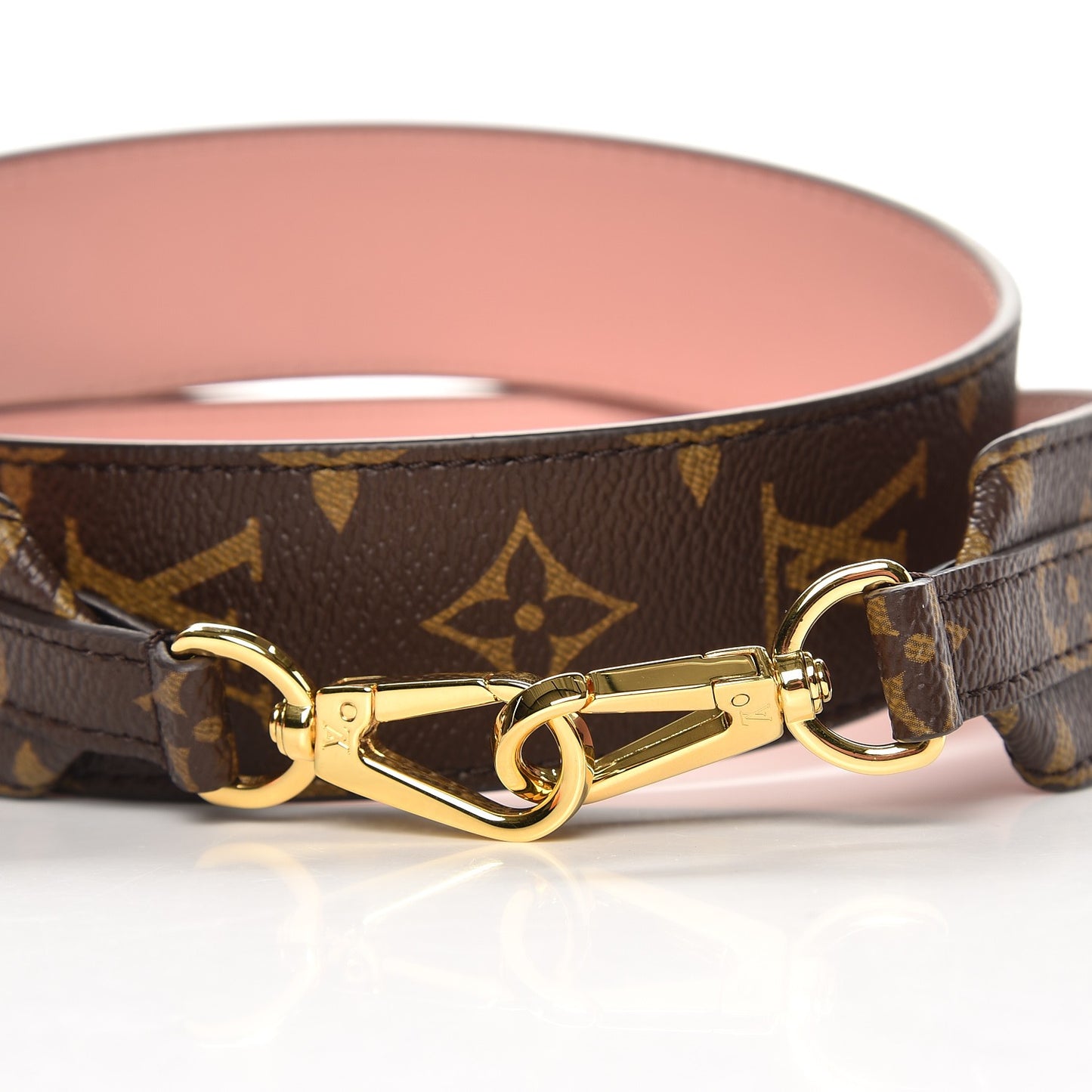 Monogram Bandouliere Shoulder Strap Rose Poudre