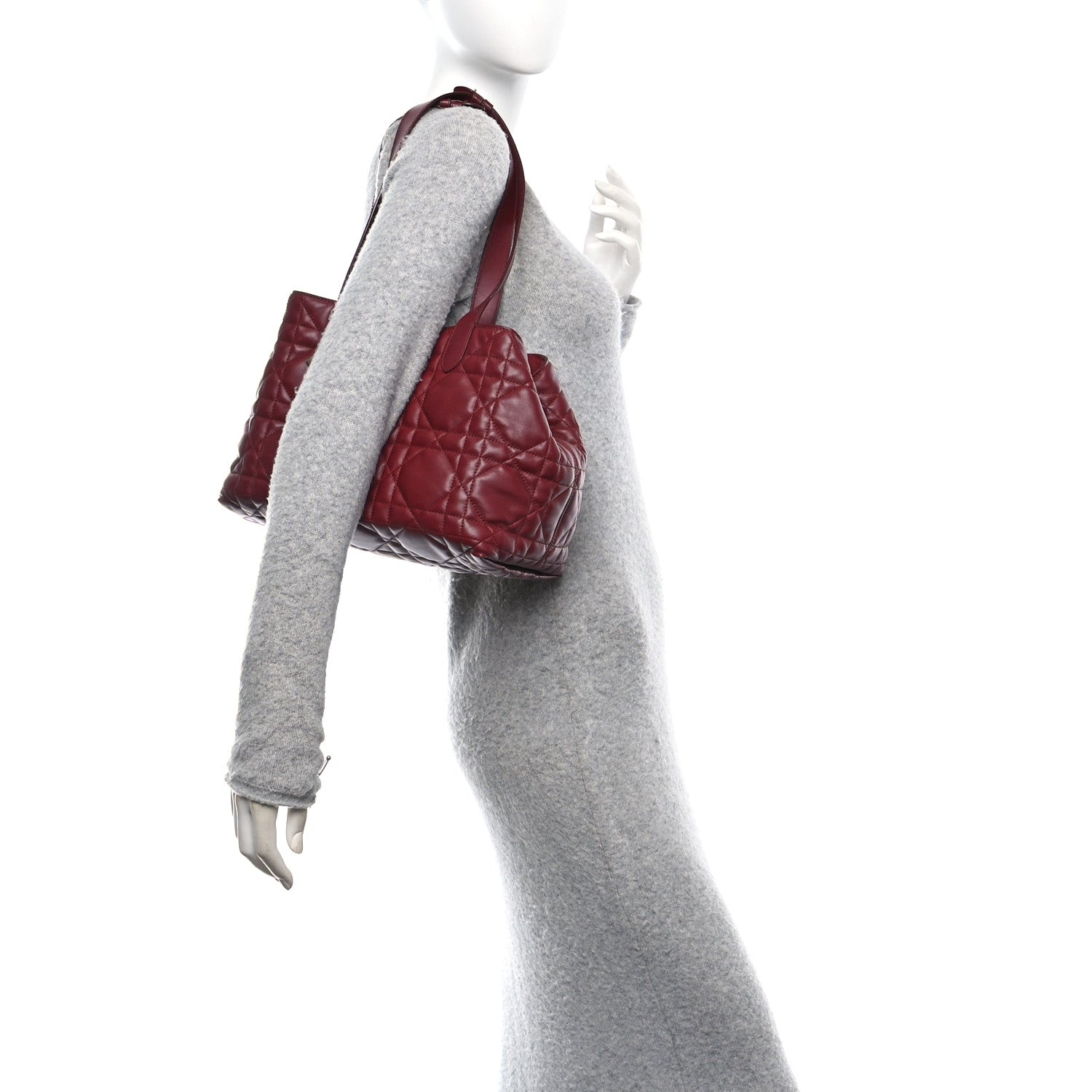 Christian Dior Calfskin Macrocannage Medium Toujours Bordeaux 2 of 11