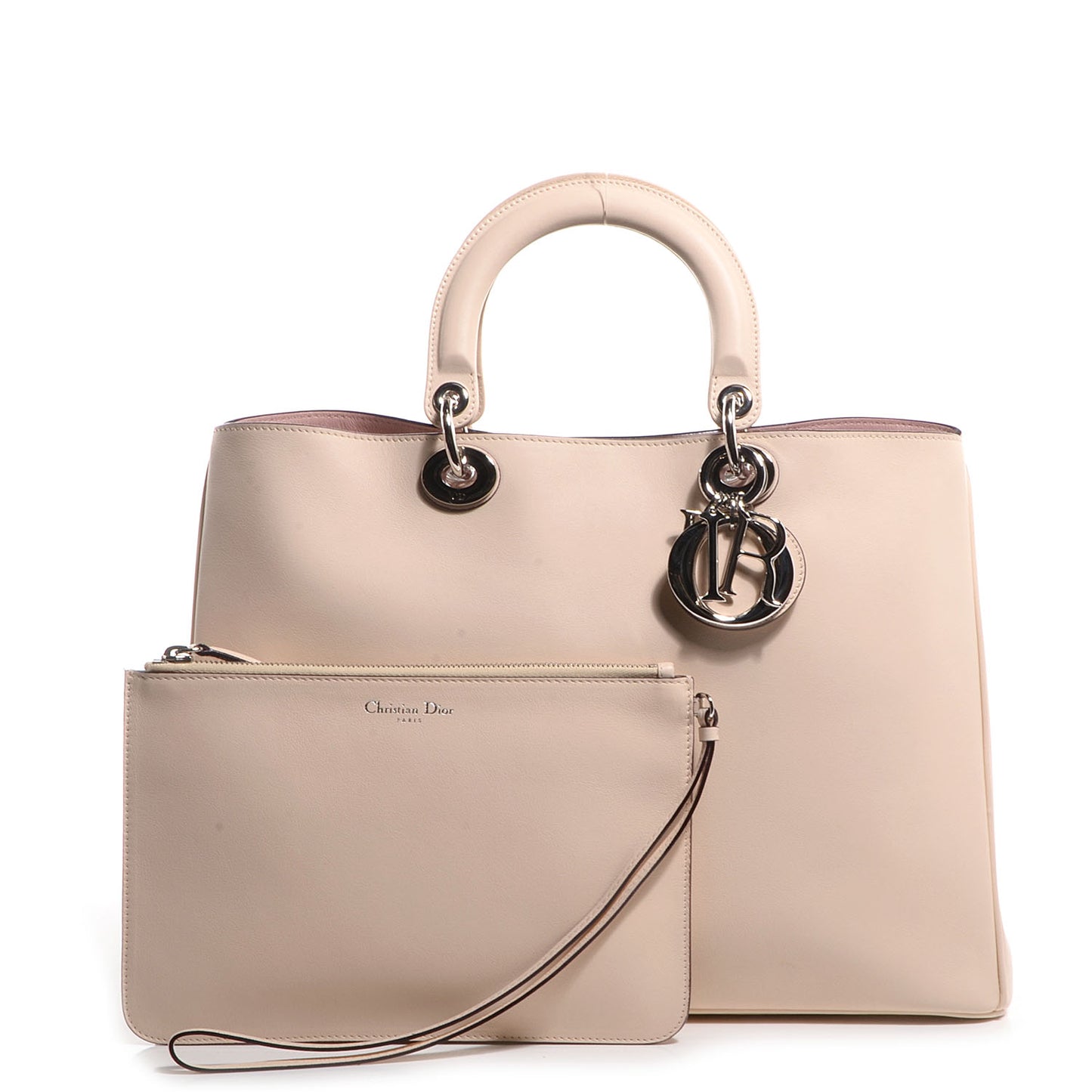 Smooth Calfskin Large Diorissimo Tote Beige