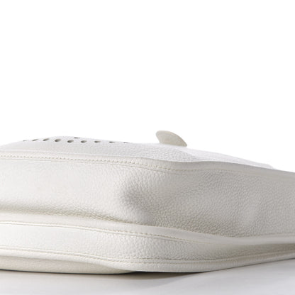 Hermes Taurillon Clemence Evelyne III PM White 7 of 9