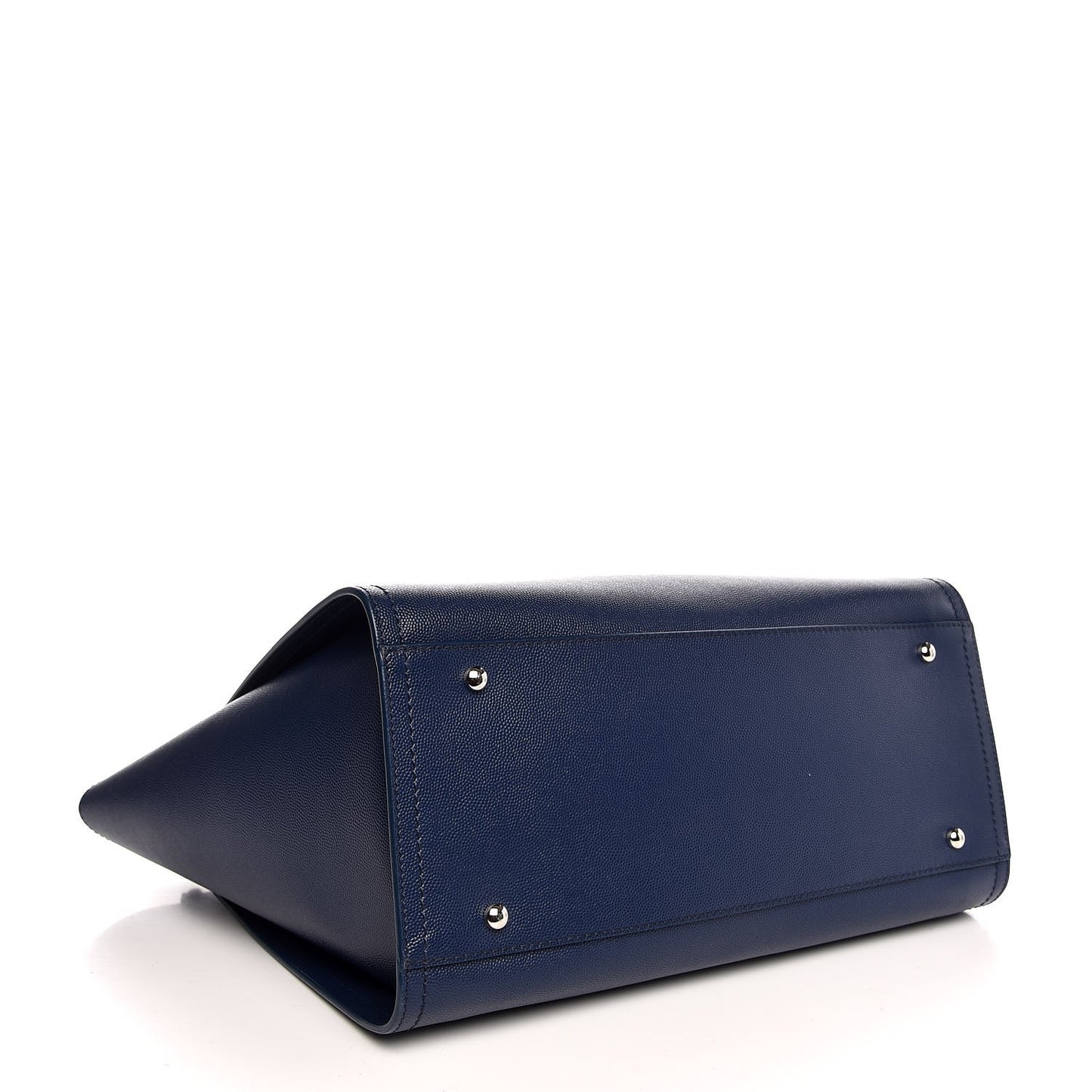Caviar Small Studded Deauville Tote Navy