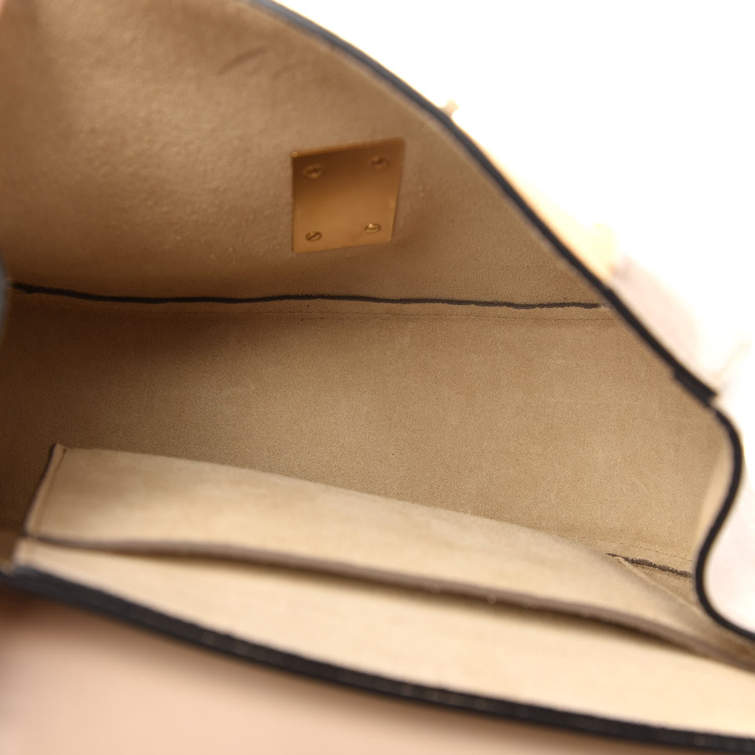 Chloe Suede Calfskin Striped Patchwork Drew Shoulder Bag Grey Multicolor 5 of 11