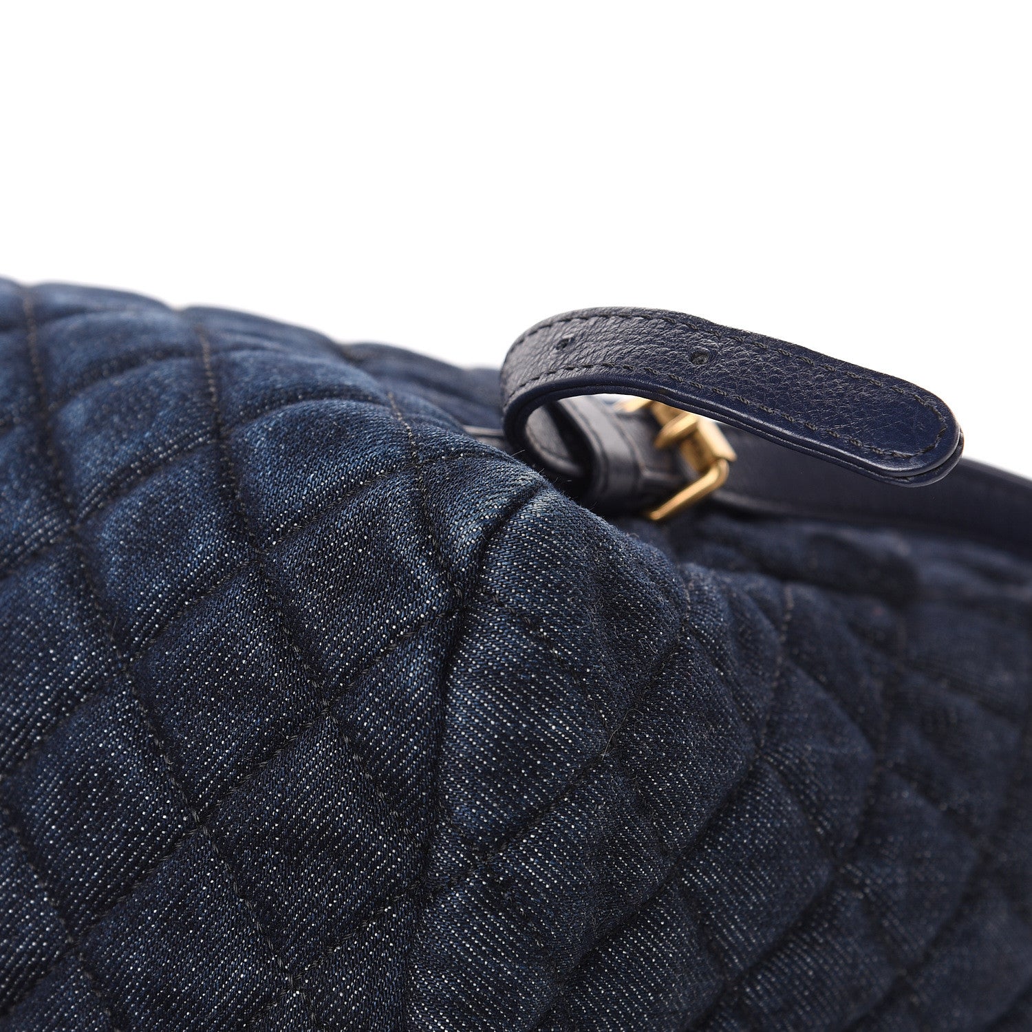 Chanel Washed Denim Quilted Large Urban Spirit Backpack Dark Blue 12 of 15