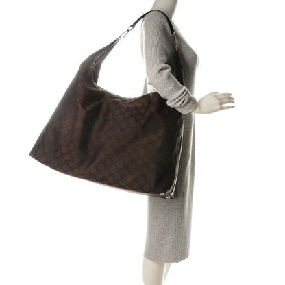 Gucci Nylon Monogram Extra Large Hobo Dark Brown 2 of 7