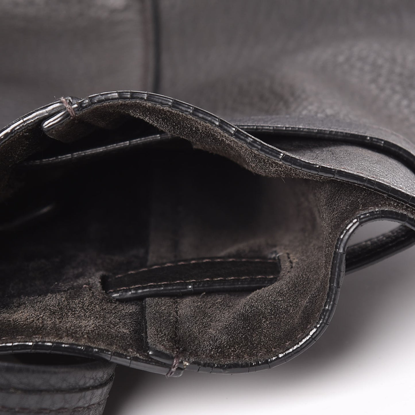 Soft Grained Calfskin Small Belt Cabas Phantom Black