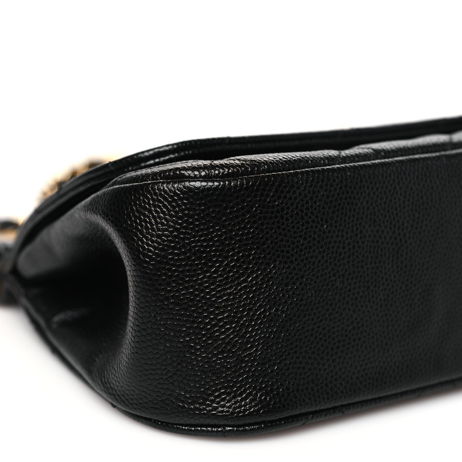 Chanel Caviar Quilted  Mini Flap Clutch With Chain Black 10 of 12